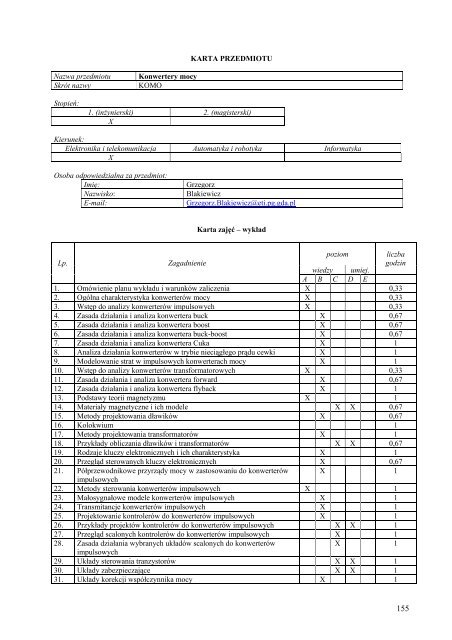 Wersja pełna [8,55 MB] - Wydział Elektroniki, Telekomunikacji i ...