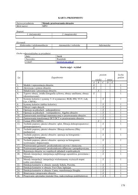 Wersja pełna [8,55 MB] - Wydział Elektroniki, Telekomunikacji i ...