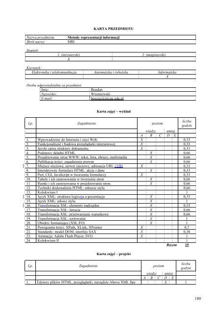 Wersja pełna [8,55 MB] - Wydział Elektroniki, Telekomunikacji i ...