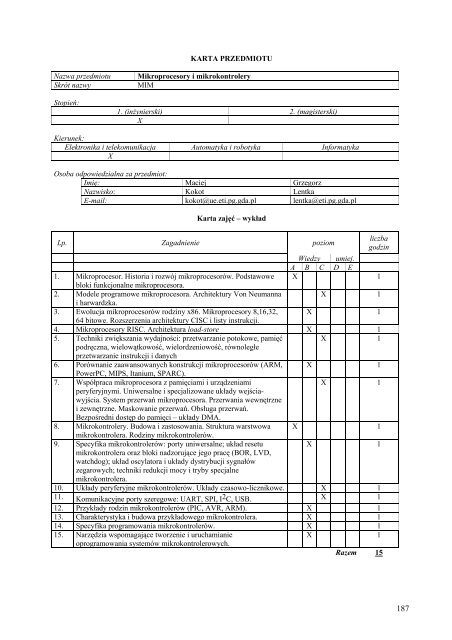 Wersja pełna [8,55 MB] - Wydział Elektroniki, Telekomunikacji i ...