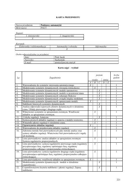 Wersja pełna [8,55 MB] - Wydział Elektroniki, Telekomunikacji i ...