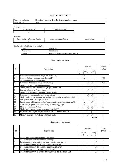 Wersja pełna [8,55 MB] - Wydział Elektroniki, Telekomunikacji i ...