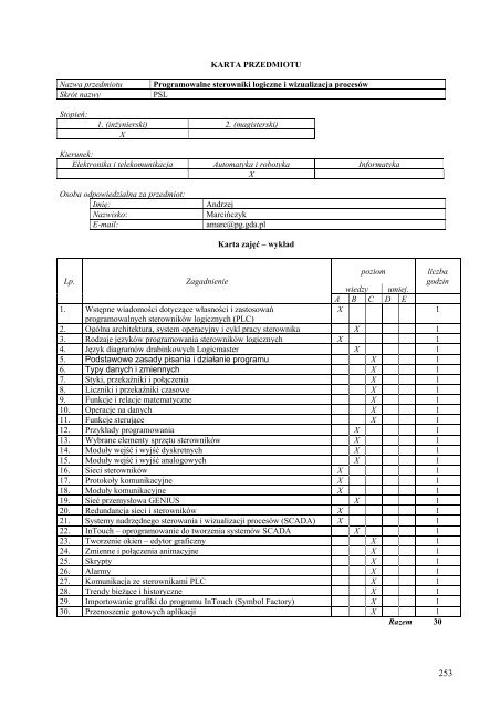 Wersja pełna [8,55 MB] - Wydział Elektroniki, Telekomunikacji i ...