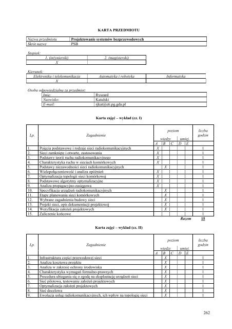 Wersja pełna [8,55 MB] - Wydział Elektroniki, Telekomunikacji i ...