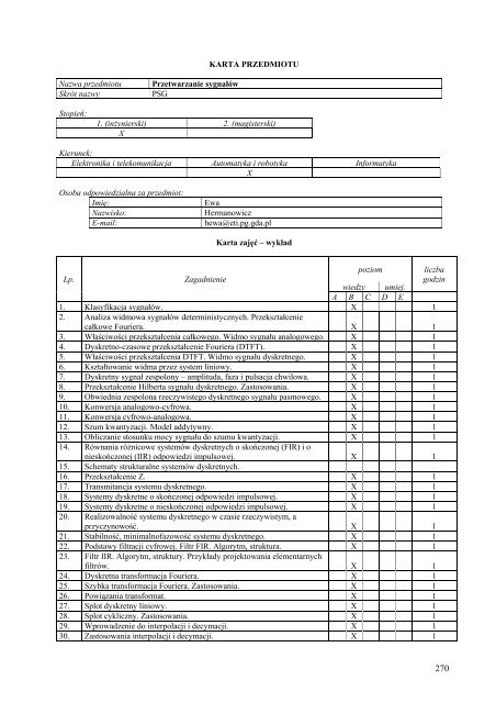 Wersja pełna [8,55 MB] - Wydział Elektroniki, Telekomunikacji i ...