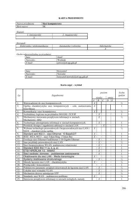 Wersja pełna [8,55 MB] - Wydział Elektroniki, Telekomunikacji i ...