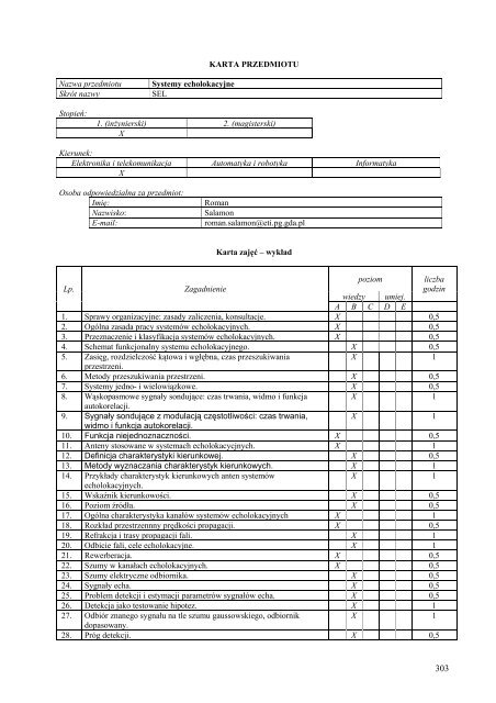 Wersja pełna [8,55 MB] - Wydział Elektroniki, Telekomunikacji i ...