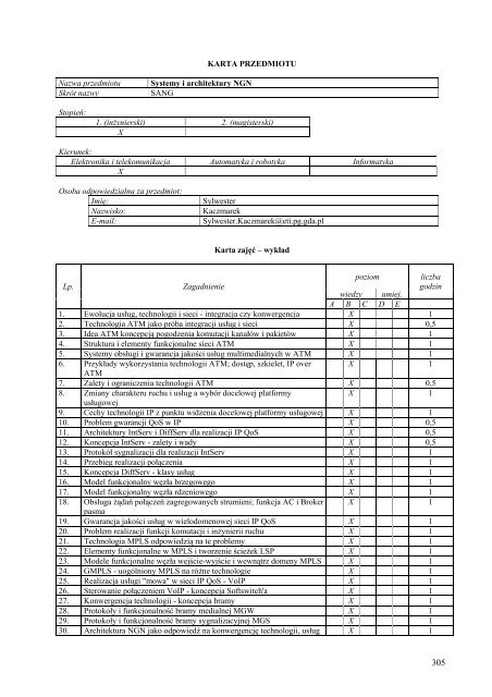 Wersja pełna [8,55 MB] - Wydział Elektroniki, Telekomunikacji i ...