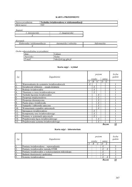 Wersja pełna [8,55 MB] - Wydział Elektroniki, Telekomunikacji i ...