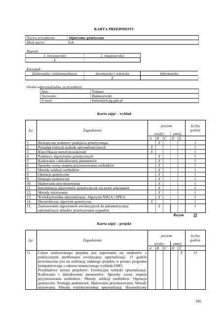 Wersja pełna [8,55 MB] - Wydział Elektroniki, Telekomunikacji i ...