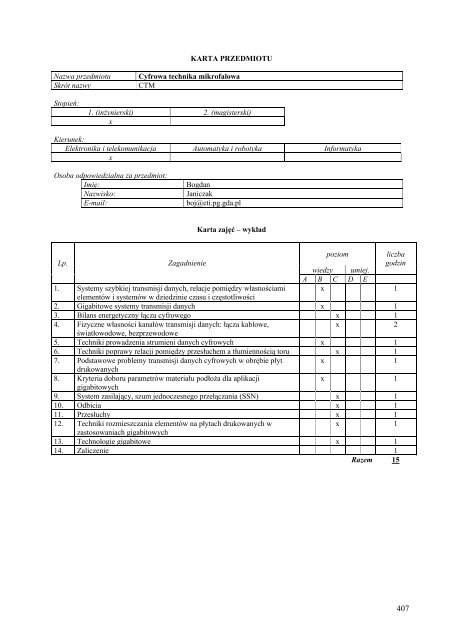 Wersja pełna [8,55 MB] - Wydział Elektroniki, Telekomunikacji i ...