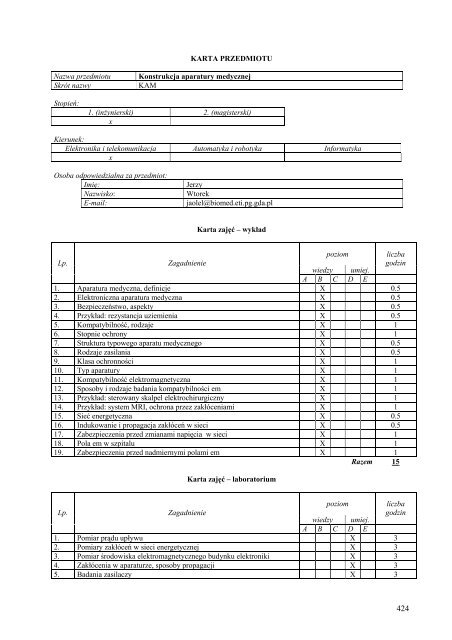 Wersja pełna [8,55 MB] - Wydział Elektroniki, Telekomunikacji i ...