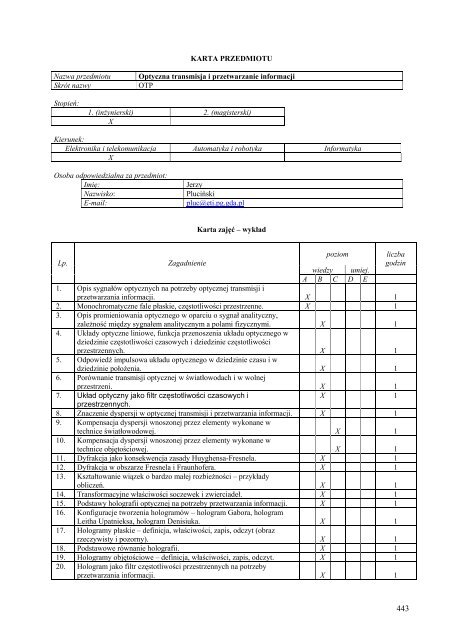 Wersja pełna [8,55 MB] - Wydział Elektroniki, Telekomunikacji i ...