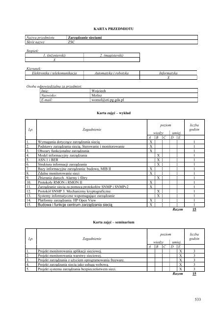 Wersja pełna [8,55 MB] - Wydział Elektroniki, Telekomunikacji i ...