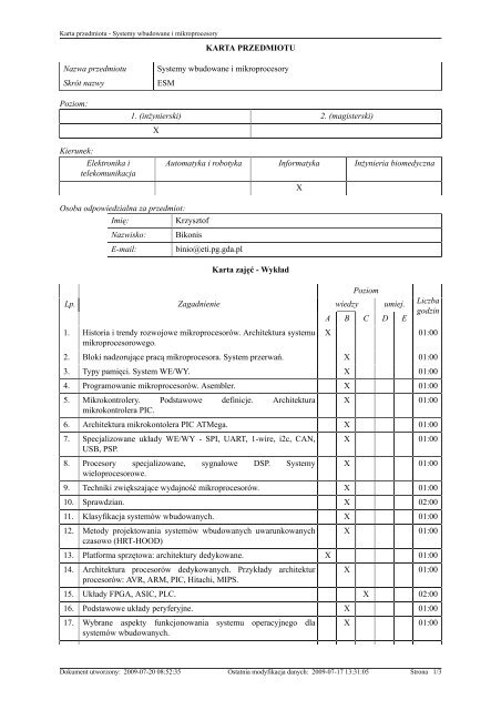 Wersja pełna [8,55 MB] - Wydział Elektroniki, Telekomunikacji i ...