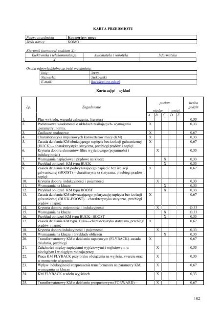 Wersja pełna [11,39 MB] - Wydział Elektroniki, Telekomunikacji i ...