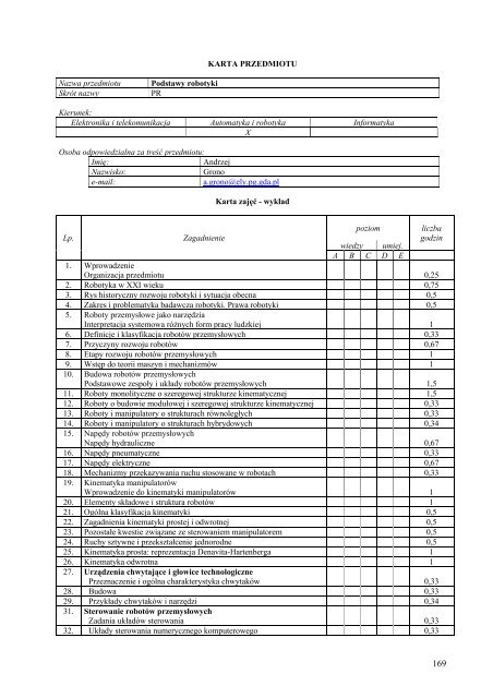 Wersja pełna [11,39 MB] - Wydział Elektroniki, Telekomunikacji i ...