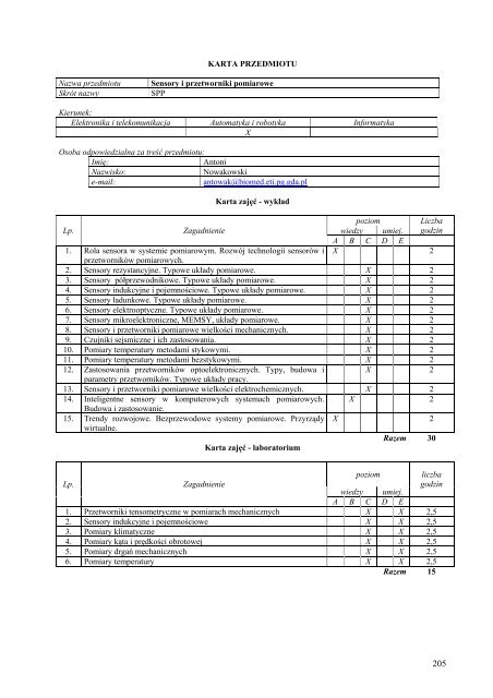 Wersja pełna [11,39 MB] - Wydział Elektroniki, Telekomunikacji i ...