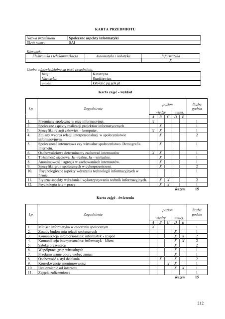 Wersja pełna [11,39 MB] - Wydział Elektroniki, Telekomunikacji i ...