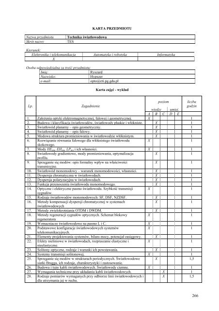 Wersja pełna [11,39 MB] - Wydział Elektroniki, Telekomunikacji i ...