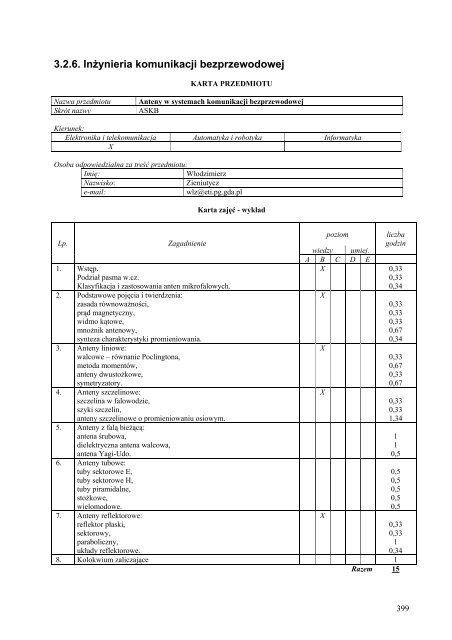 Wersja pełna [11,39 MB] - Wydział Elektroniki, Telekomunikacji i ...