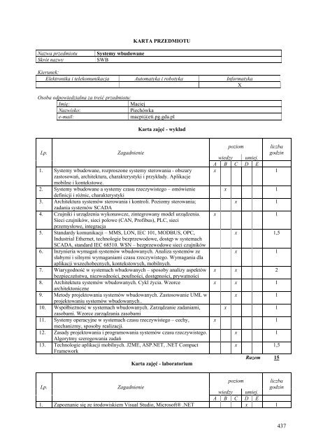 Wersja pełna [11,39 MB] - Wydział Elektroniki, Telekomunikacji i ...