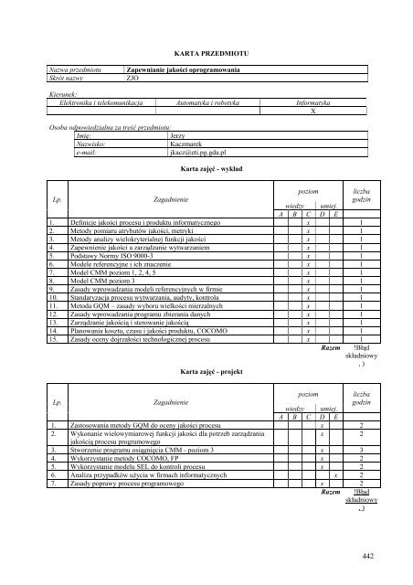 Wersja pełna [11,39 MB] - Wydział Elektroniki, Telekomunikacji i ...