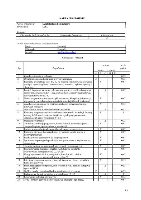 Wersja pełna [11,39 MB] - Wydział Elektroniki, Telekomunikacji i ...