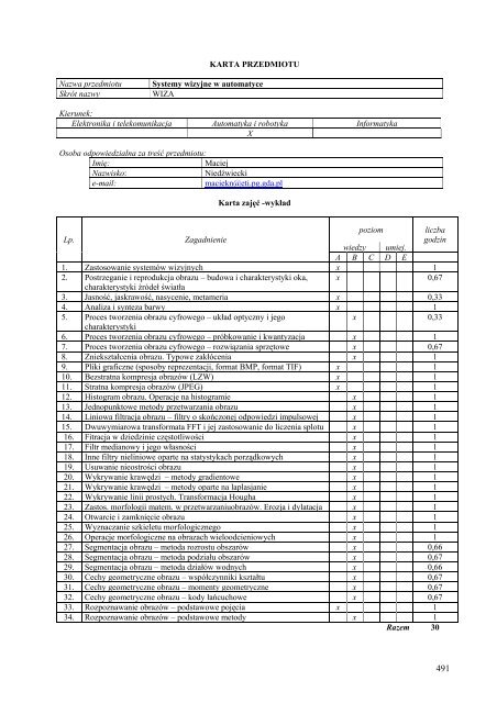 Wersja pełna [11,39 MB] - Wydział Elektroniki, Telekomunikacji i ...