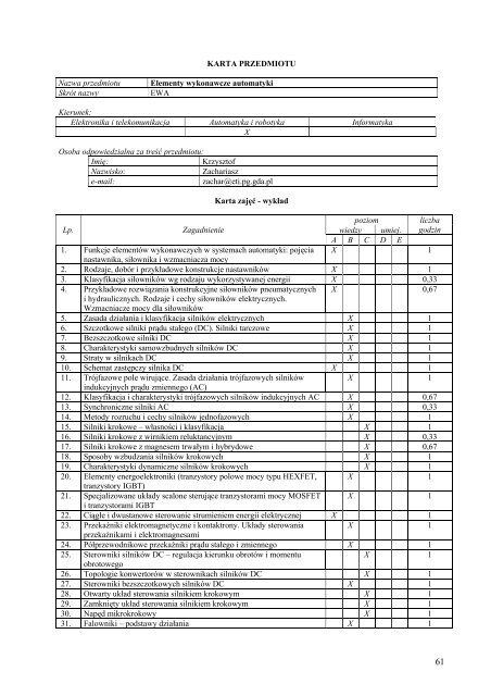 Wersja pełna [11,39 MB] - Wydział Elektroniki, Telekomunikacji i ...