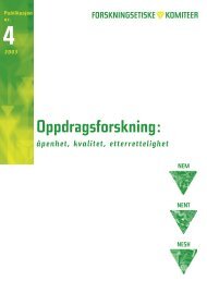 Oppdragsforskning – åpenhet, kvalitet, etterrettelighet