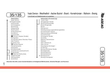 Vaals Grenze â Westfriedhof â Aachen Bushof â Brand ...