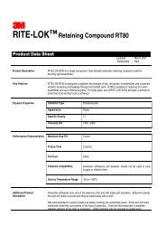 RITE-LOK™Retaining Compound RT80 Product Data Sheet - Etilux