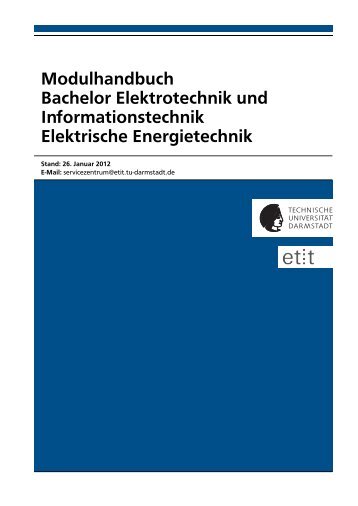 Elektrische Energietechnik - Fachbereich Elektrotechnik und ...