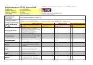 Ausbildungsprogramm - ETK :: Elektro-Tableau Kalbermatter AG