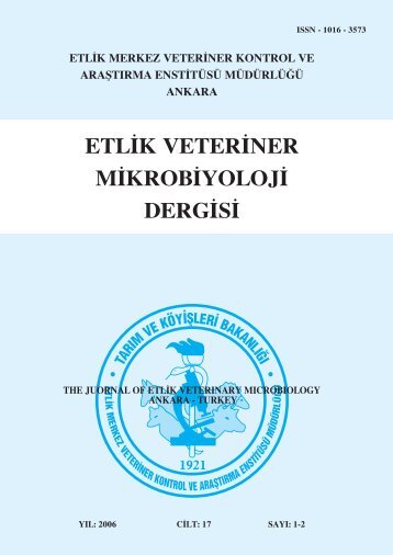 Cilt/Volume 17 Sayı/Number 1-2 2006 (1.114,96 kb) - veteriner ...