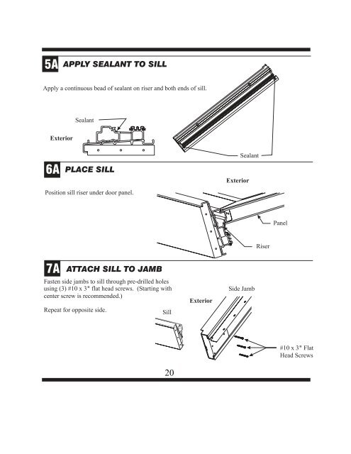 Therma-Tru Slim-Line Sliding Patio Door Assembly and Installation