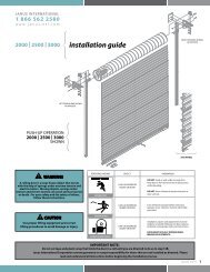 2000 | 2500 | 3000 Installation Guide - Southeast Door Technologies