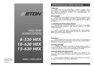 8-530 HEX 10-630 HEX 12-630 HEX 8-530 HEX 10 ... - Eton GmbH