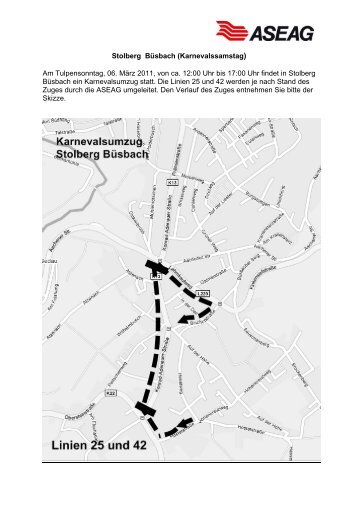 Stolberg Büsbach (Karnevalssamstag) Am Tulpensonntag, 06. März ...