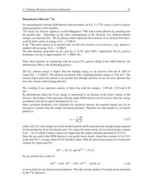 development of micro-pattern gaseous detectors – gem - LMU