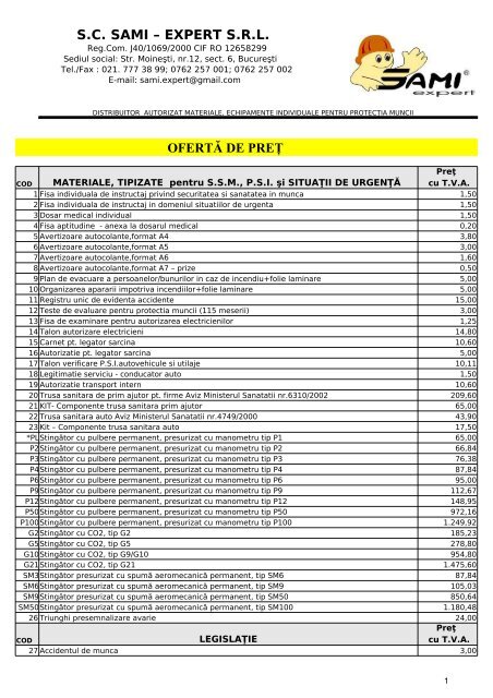Oferta in format PDF. - Etrader.ro