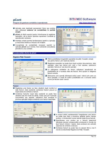 Oferta in format PDF. - Etrader.ro