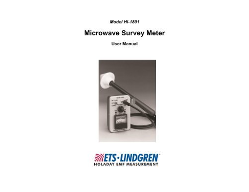 Microwave Survey Meter - ETS-Lindgren