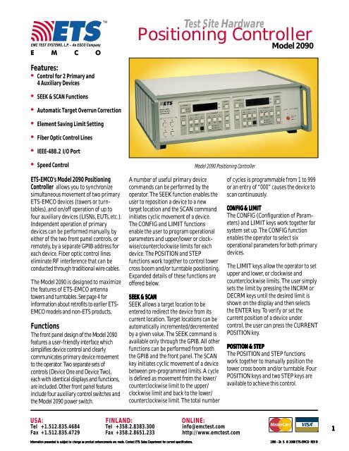 2090 Controller - ETS-Lindgren