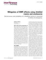 Mitigation of EMP effects using shielded rooms and ... - ETS-Lindgren