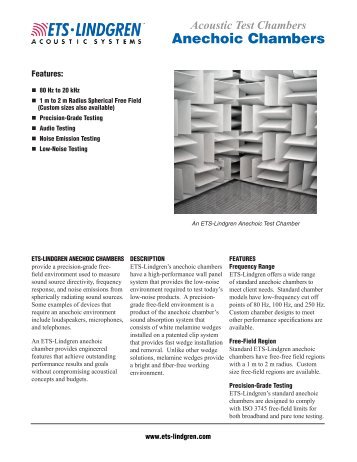 Anechoic Chambers - ETS-Lindgren