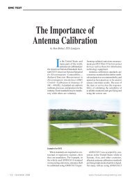 The Importance of Antenna Calibration - ETS-Lindgren