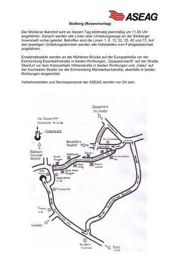 Stolberg (Rosenmontag) Der Mühlener Bahnhof wird an diesem Tag ...