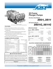 COMET AX SERIES WATER SEAL KIT UP TO 2400 PSI # 5019.0077.00